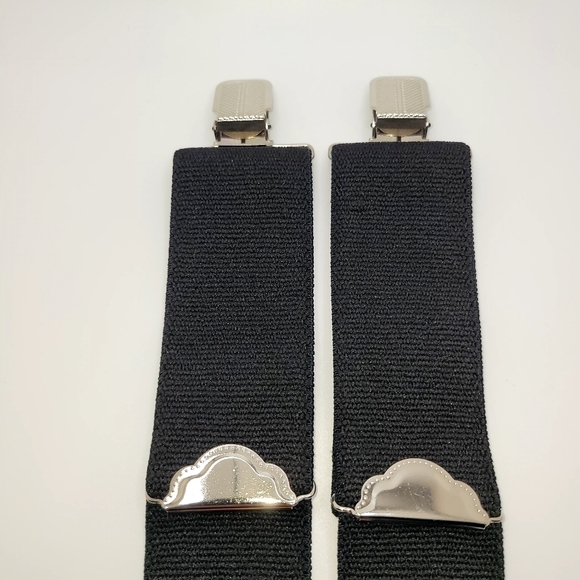 NWOT Thick Band Black Suspenders - Picture 4 of 7